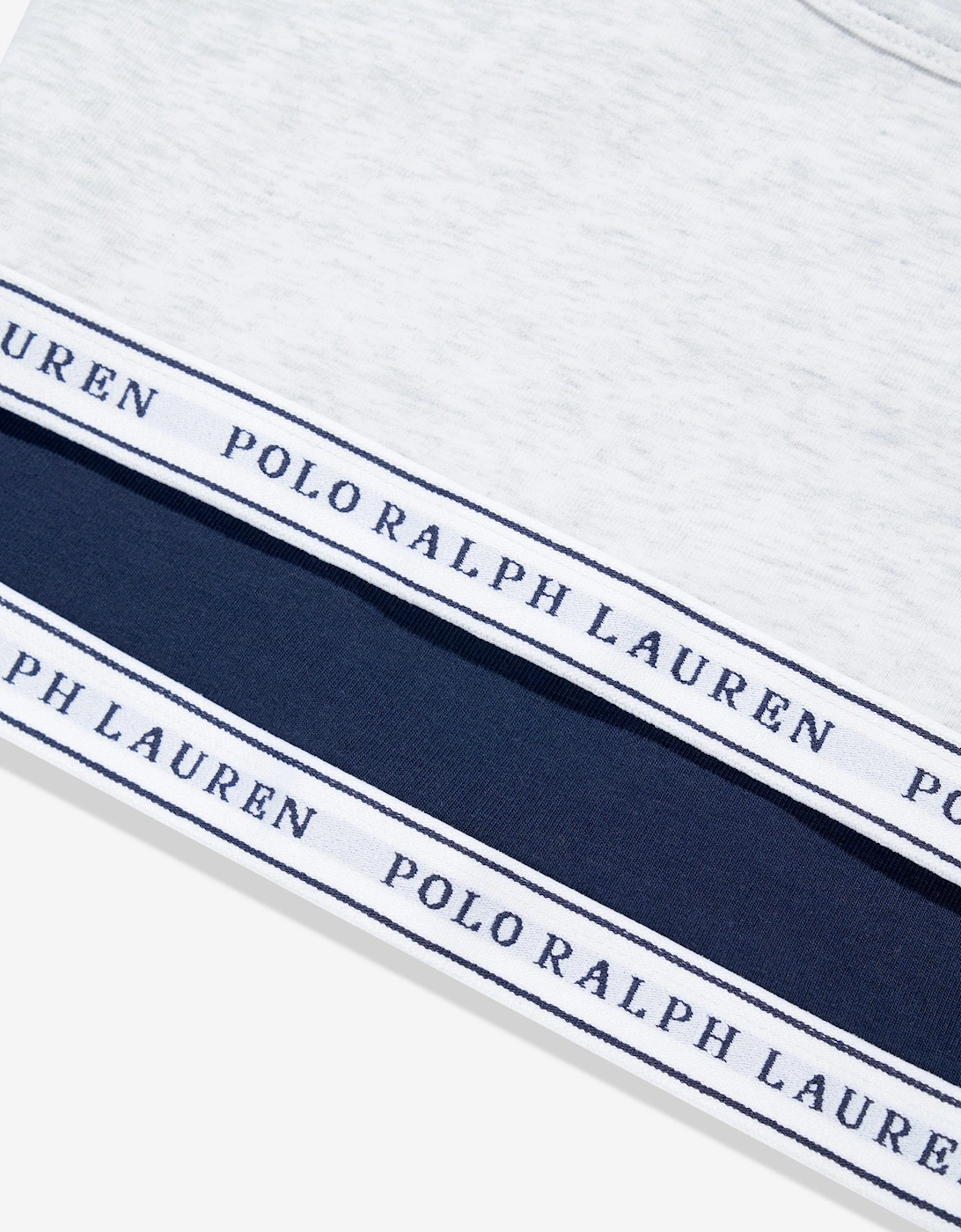 Girls 2 Pack Printed Bra Set in Navy