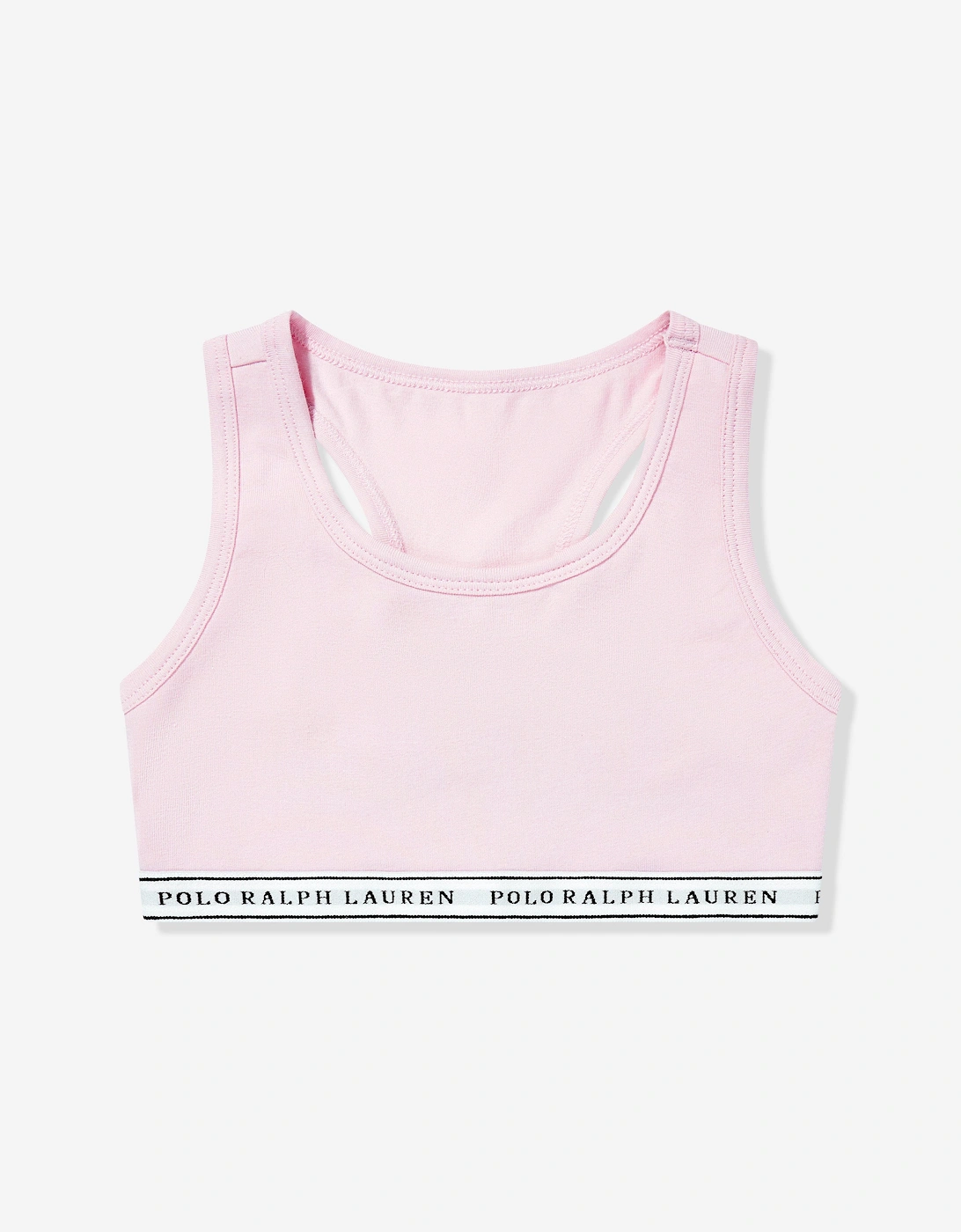 Girls 2 Pack Printed Bra Set in White