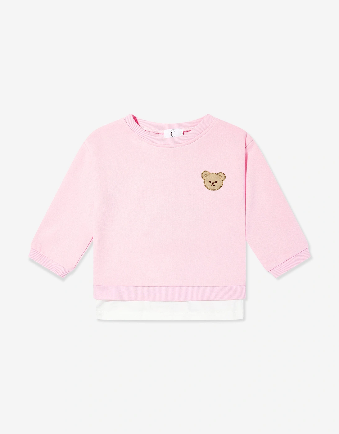 Girls The Bear Colour Tracksuit in Pink