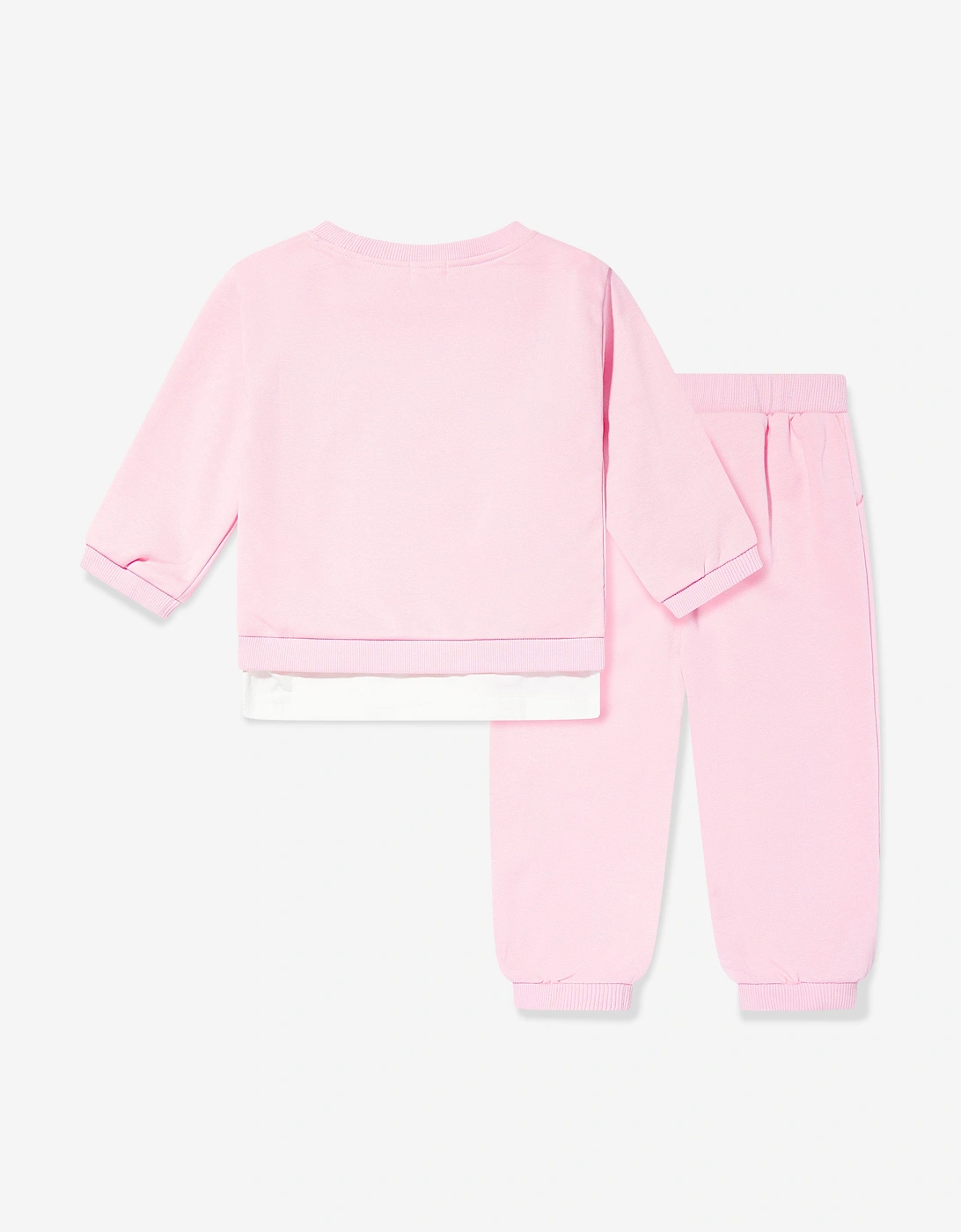 Girls The Bear Colour Tracksuit in Pink