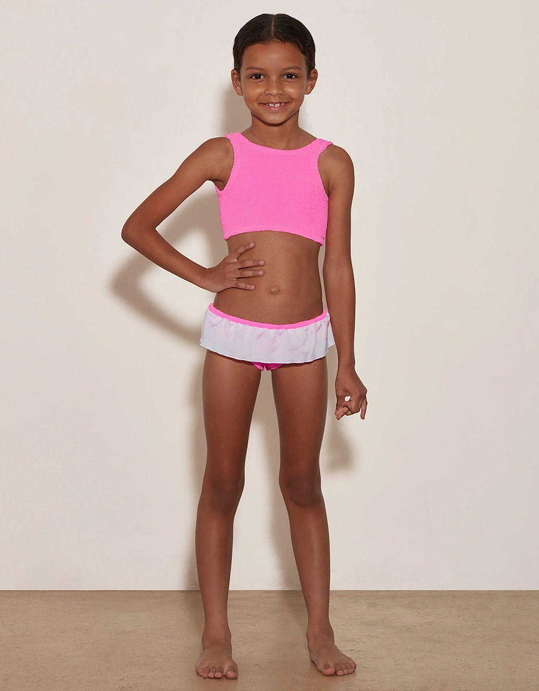 Girls Olive Bikini in Pink