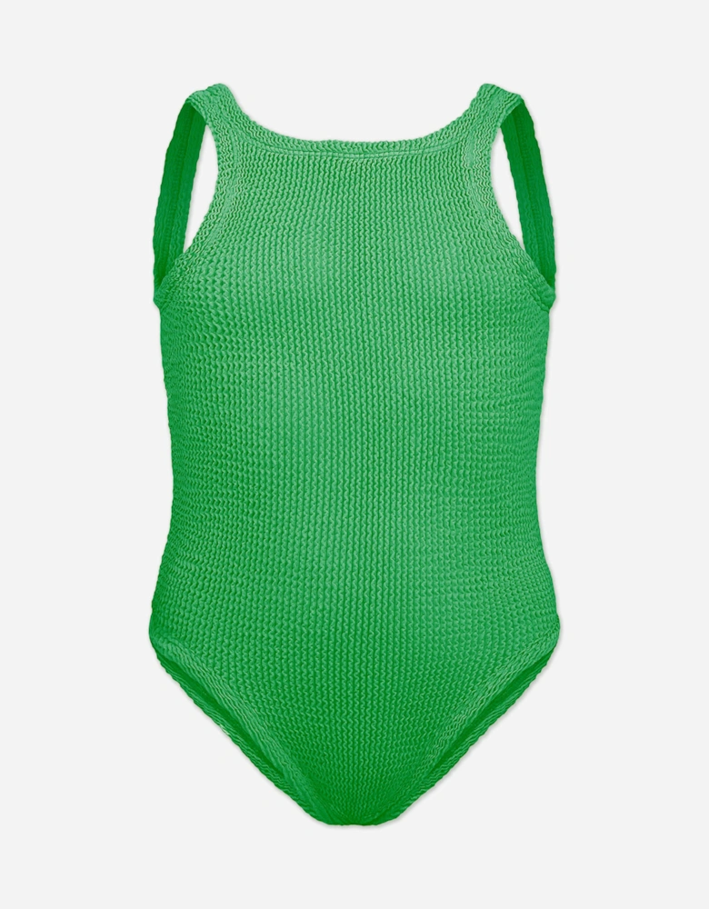 Girls Classic Swimsuit in Green