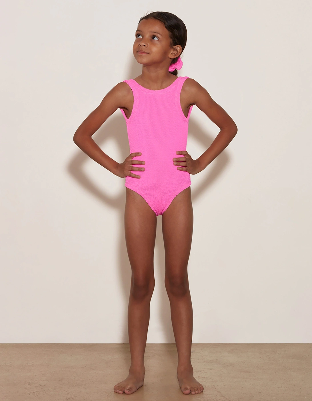 Girls Classic Swimsuit in Pink