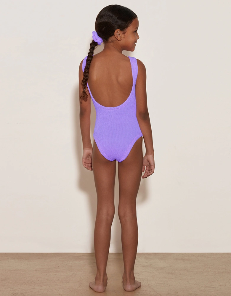 Girls Classic Swimsuit in Purple