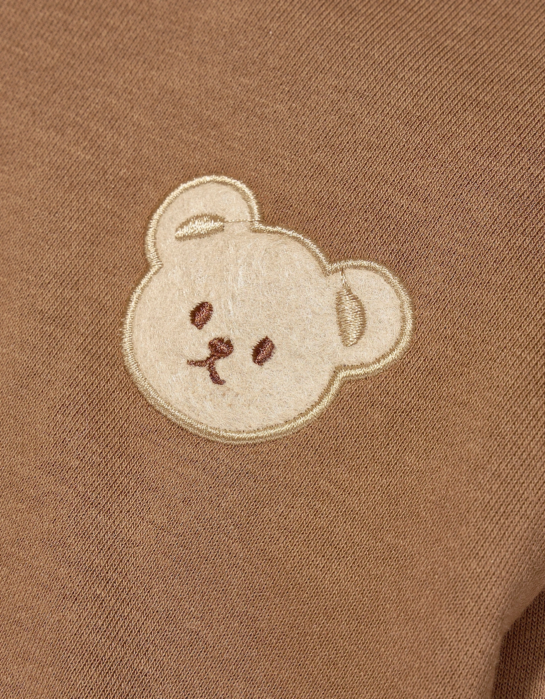 Kids The Bear Colour Tracksuit in Brown