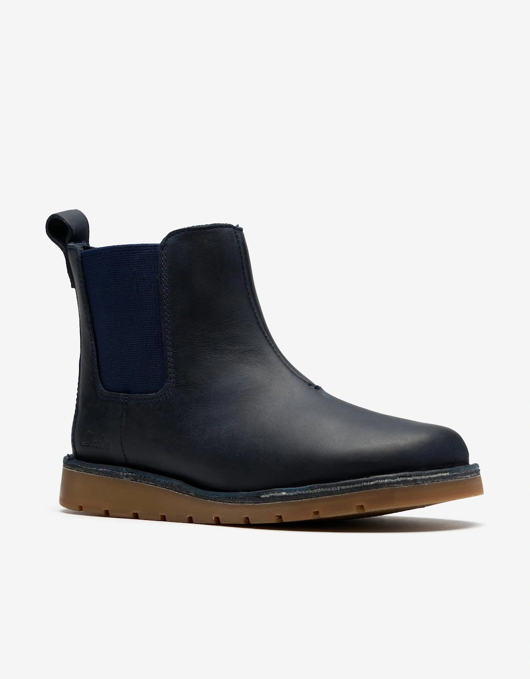 Kids Leather Joyful Sky Boots in Navy
