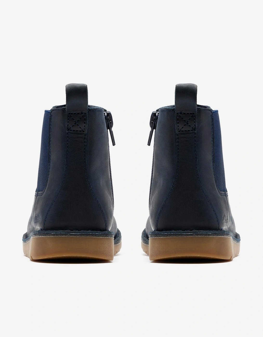 Kids Leather Joyful Sky Boots in Navy