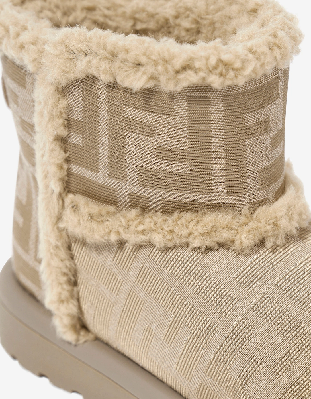 Kids Jacquard FF Boots in Beige