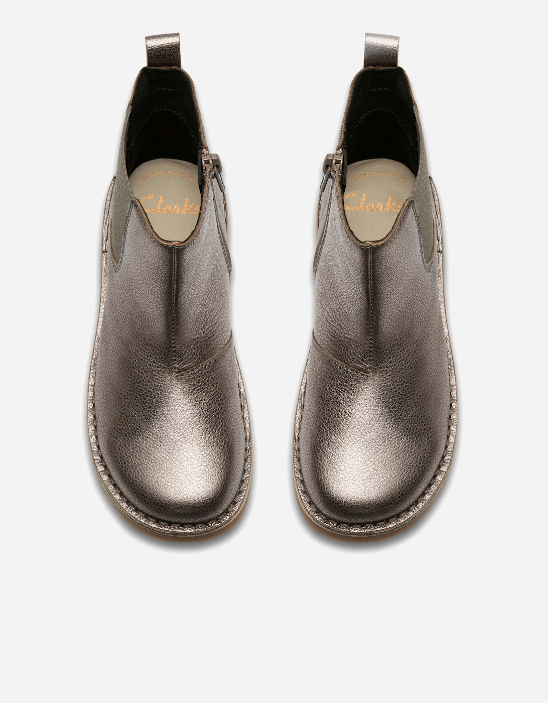 Girls Leather Joyful Sky Boots in Purple