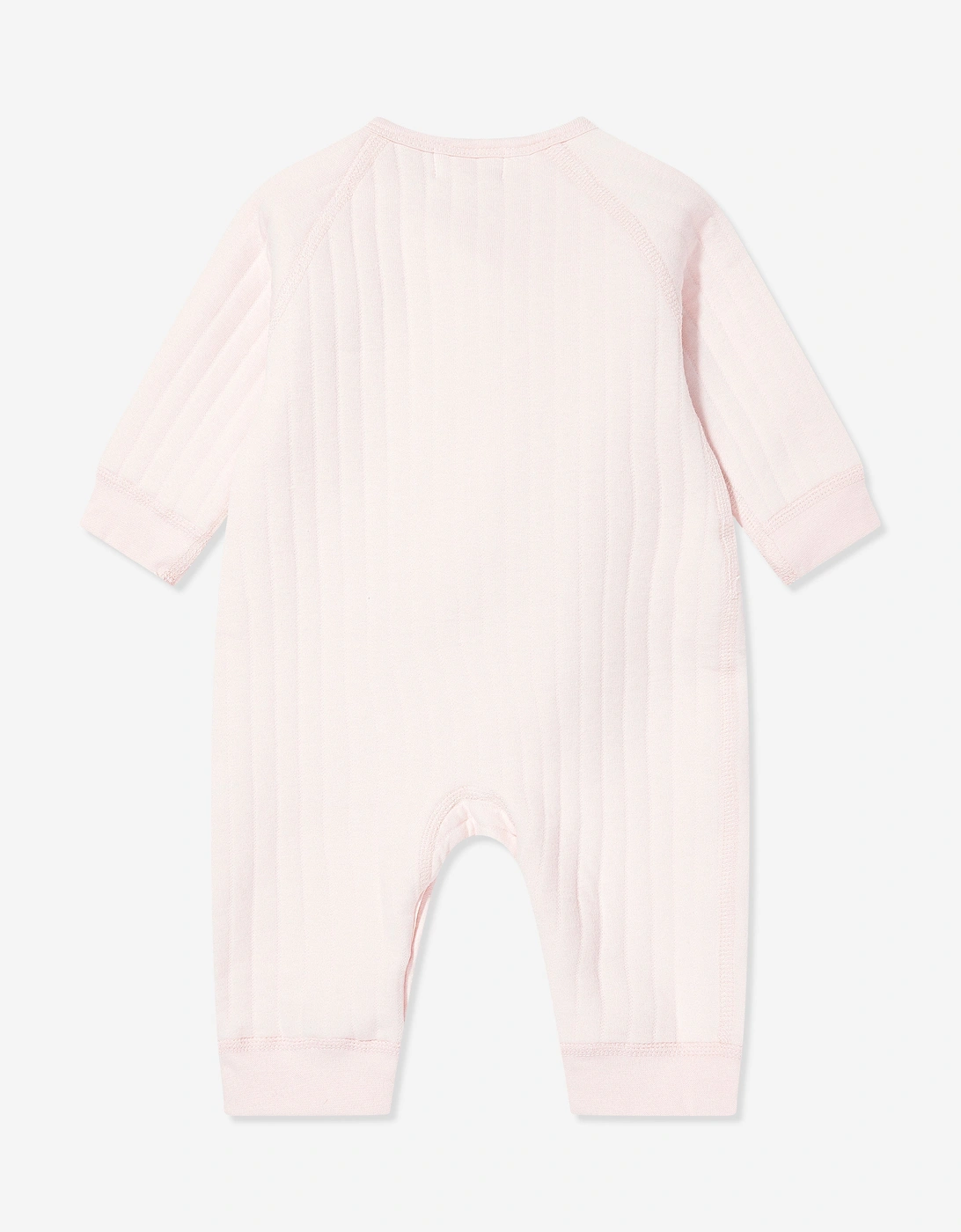 Baby Girls The Teddy Bear Boucle Wrap Baby Grow Romper in Pink