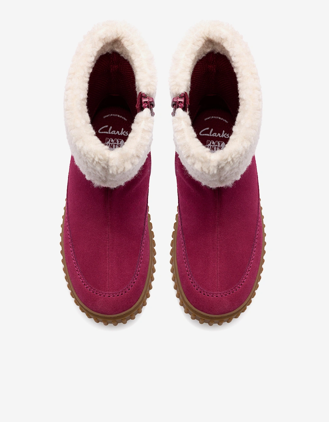 Girls Suede Cove Snug Boots in Pink