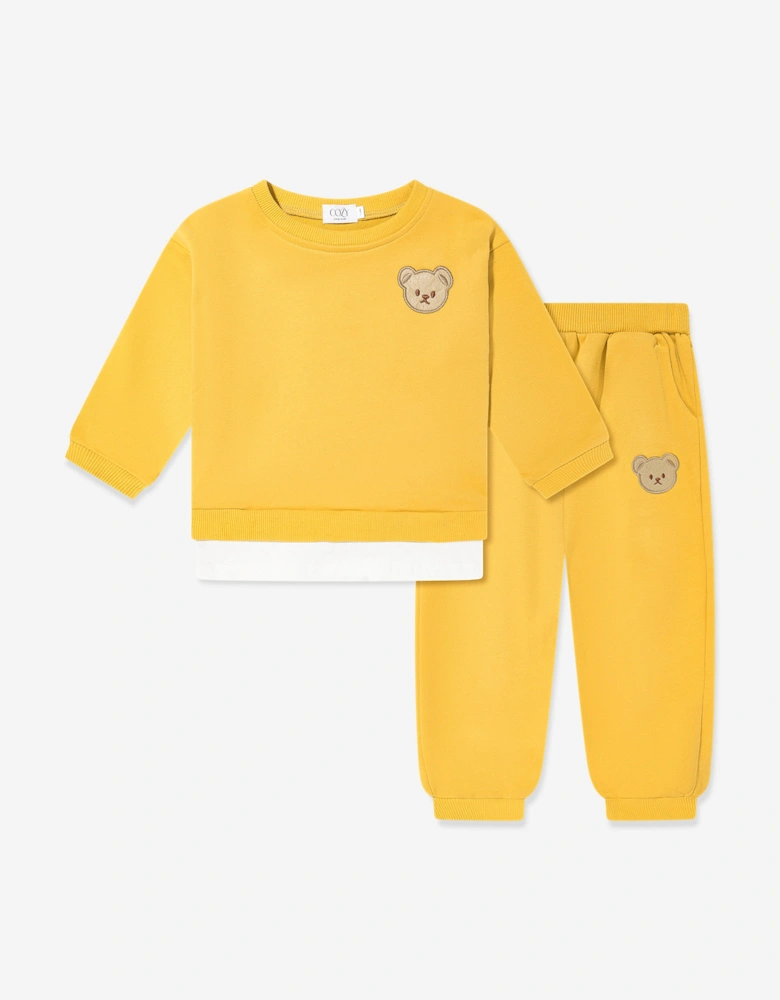 Kids The Bear Colour Tracksuit in Yellow