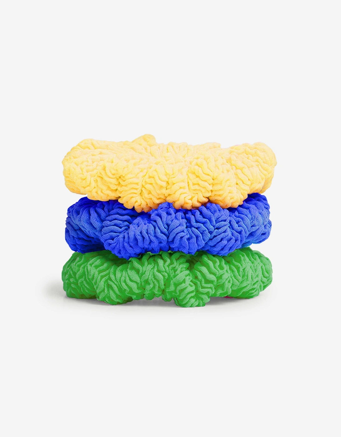 Girls 3 Pack Scrunchies in Multicolour, 5 of 4