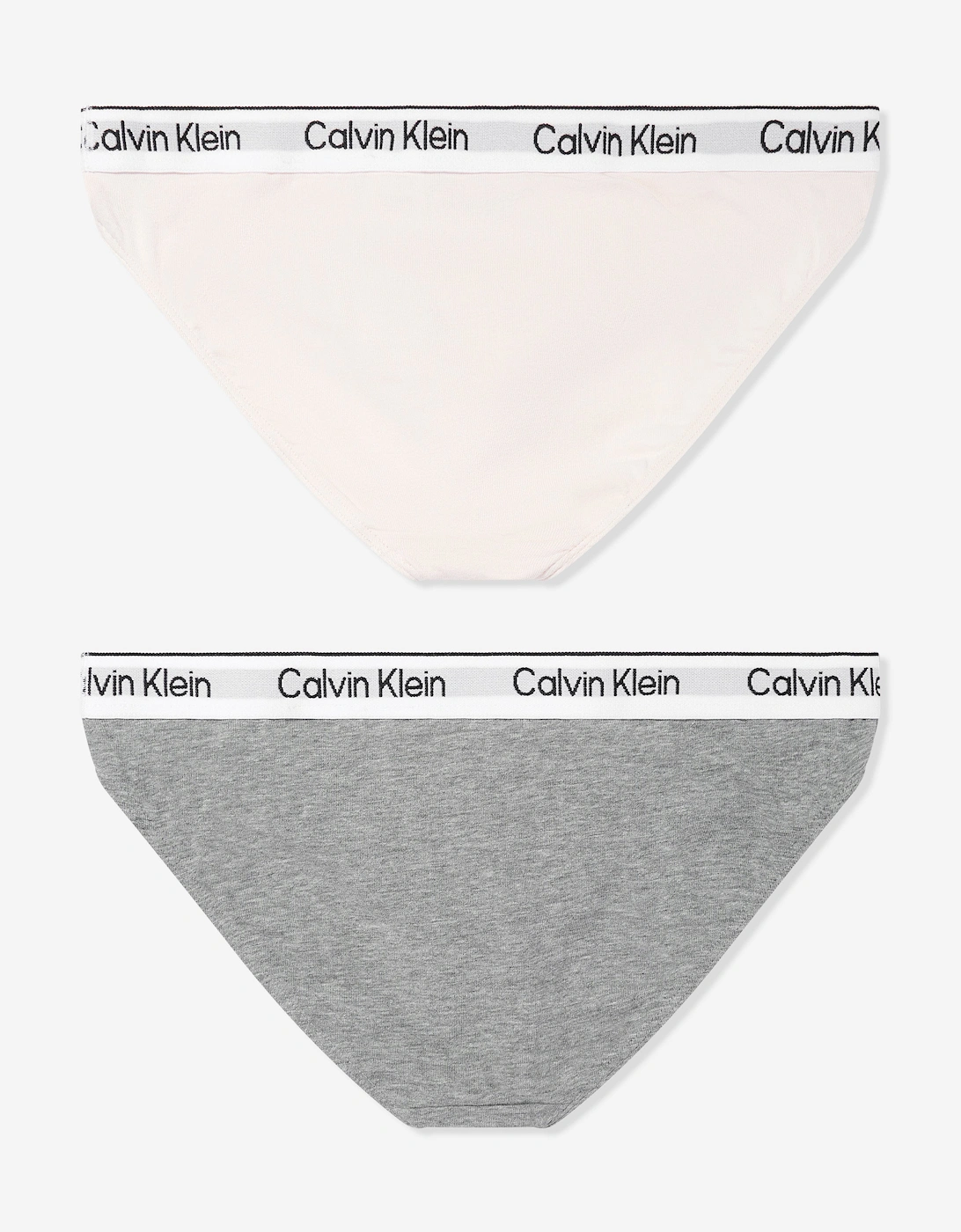 Calvin Klein Peony/Grey 0Vj Klein 2 Pack Lettering Hipster Bikini - 10-12Y - Image 5