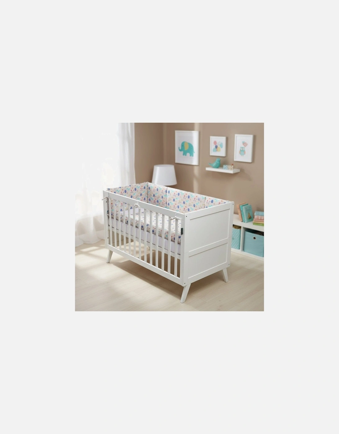 FORREST 3 Piece Reversible Cot Bed Set – Organic Cotton Baby Bedding - Woody