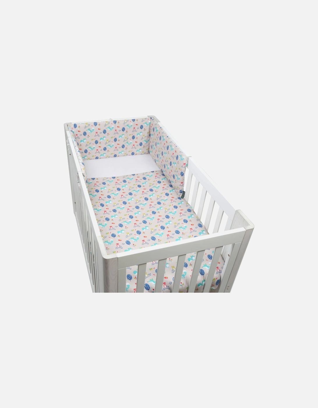 FORREST 3 Piece Reversible Cot Bed Set – Organic Cotton Baby Bedding - Woody