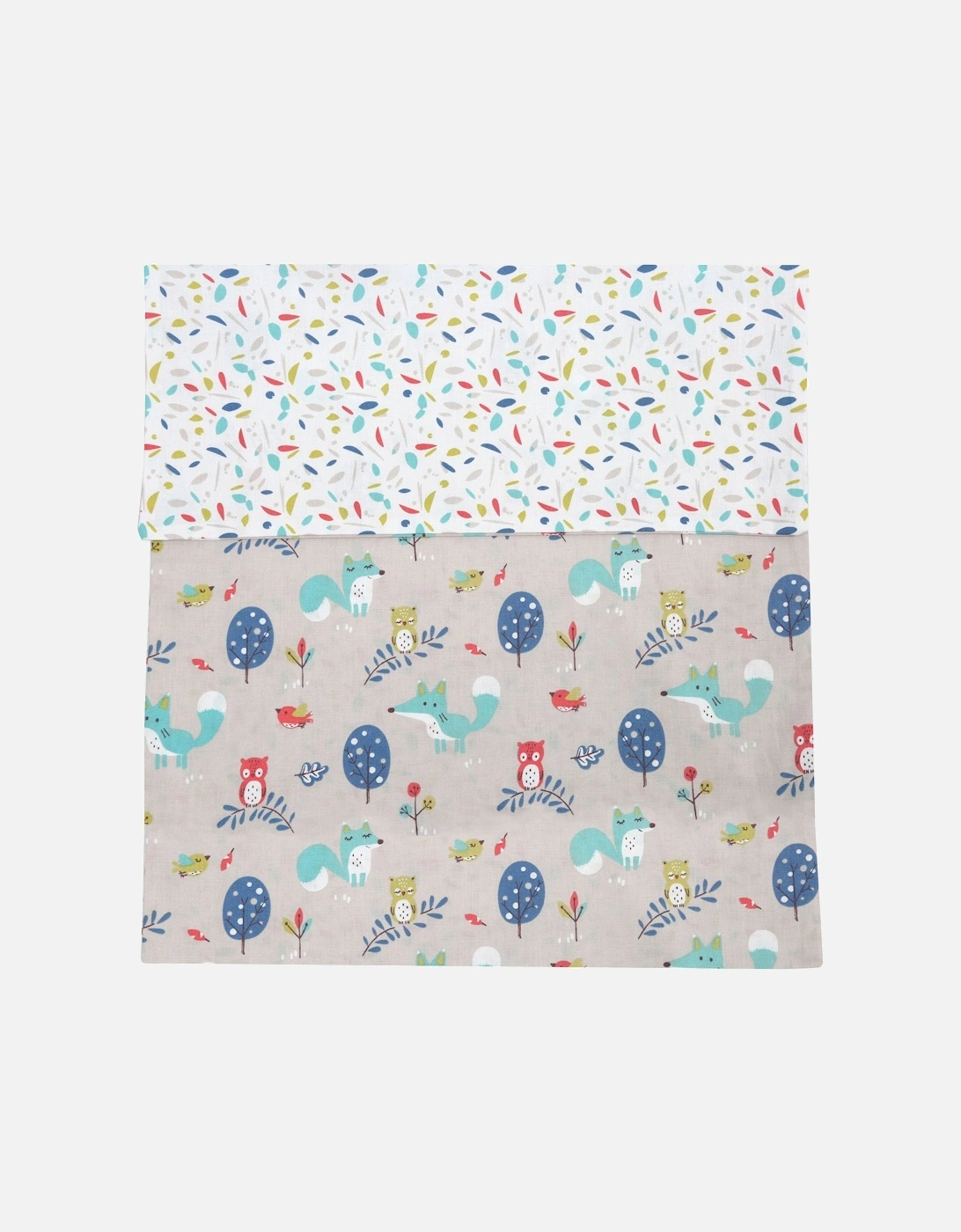 FORREST 3 Piece Reversible Cot Bed Set – Organic Cotton Baby Bedding - Woody