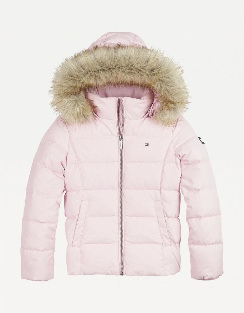 PALE PINK DOWN JACKET