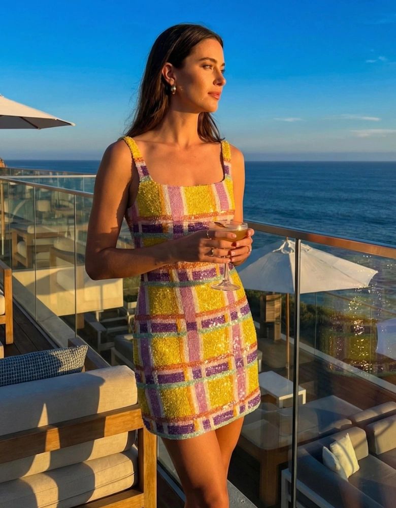 Candy-stripe Mini Dress