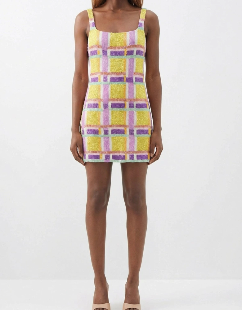 Candy-stripe Mini Dress