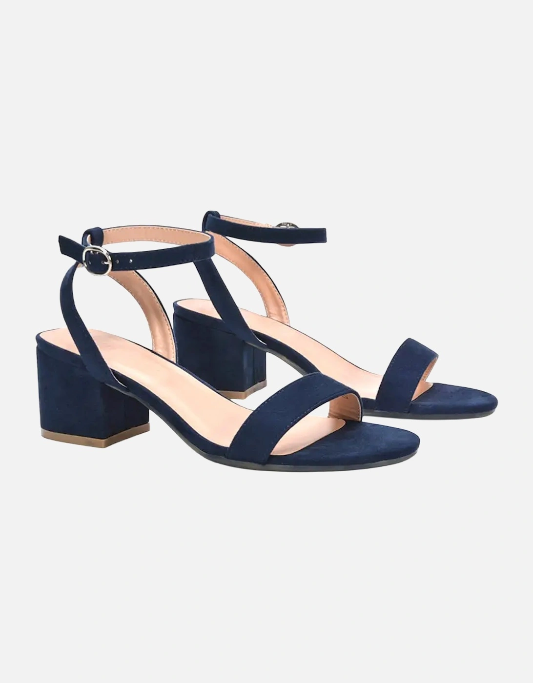 Womens/Ladies Gemma Strappy Low Block Heel Sandals