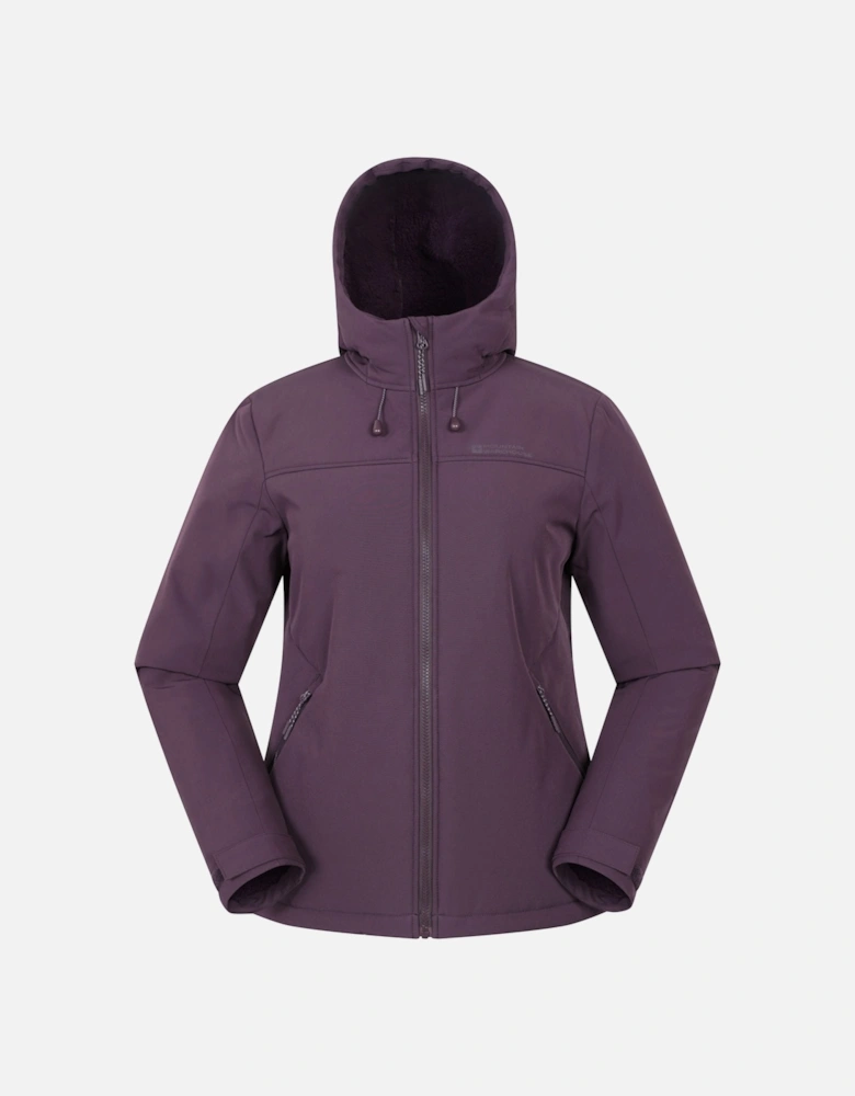 Womens/Ladies Fern Softshell Faux Fur Lined Jacket