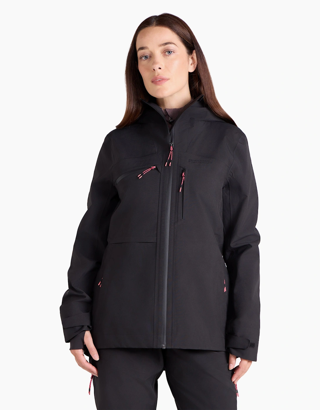 Mountain Warehouse Women's Black / Cortina Extreme Waterproof 3 Layer Ski Jacket  16 Size 16 Uk