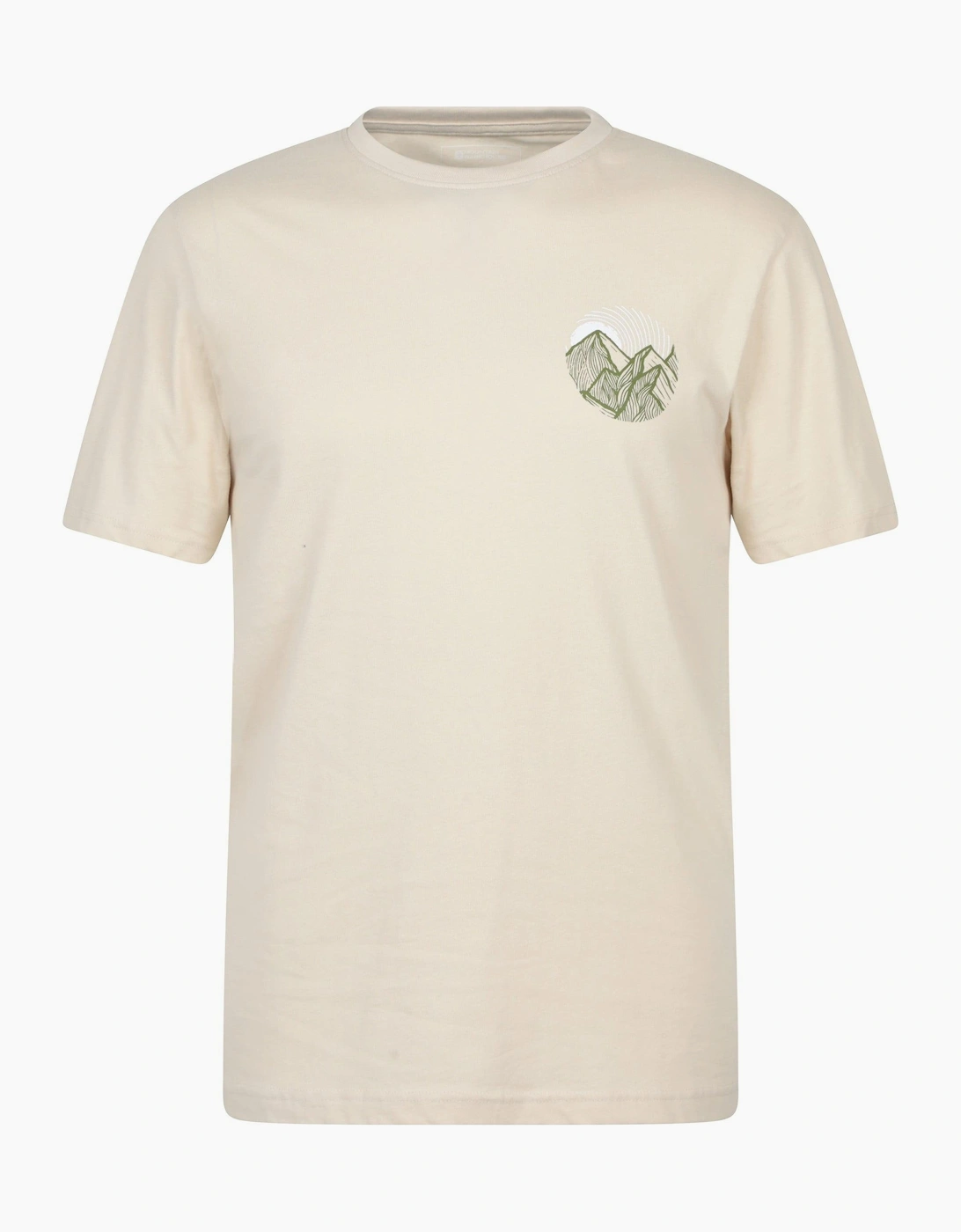 Mountain Warehouse Men's Cream Valley Organic T-Shirt - Size: 34