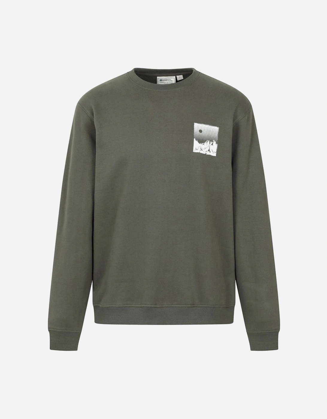 Mens Mountain Scene Sweatshirt, 5 of 4