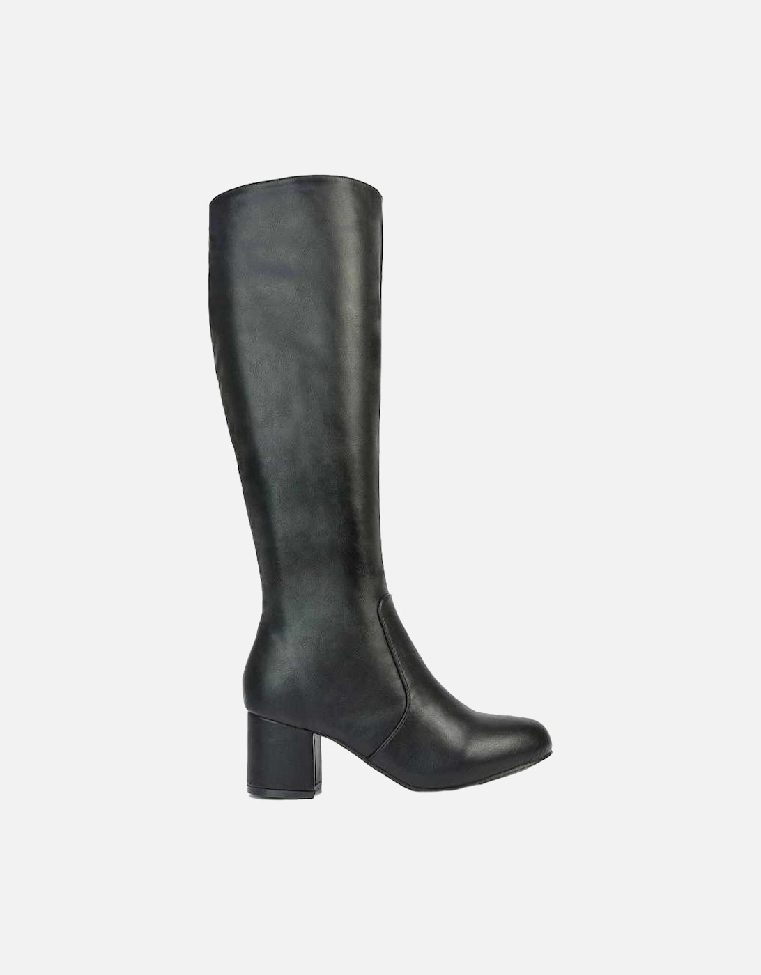 Womens/Ladies Honey Ankle Zips Mid Block Heel Knee-High Boots