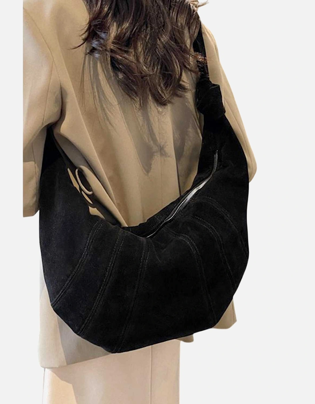 Womens/Ladies Claud Crescent Shaped Crossbody Bag