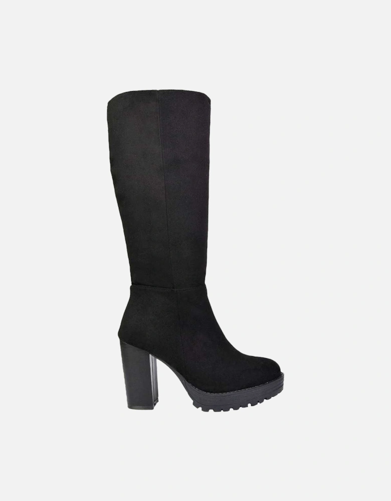 Womens/Ladies Addie Chunky Platform Ankle Boots