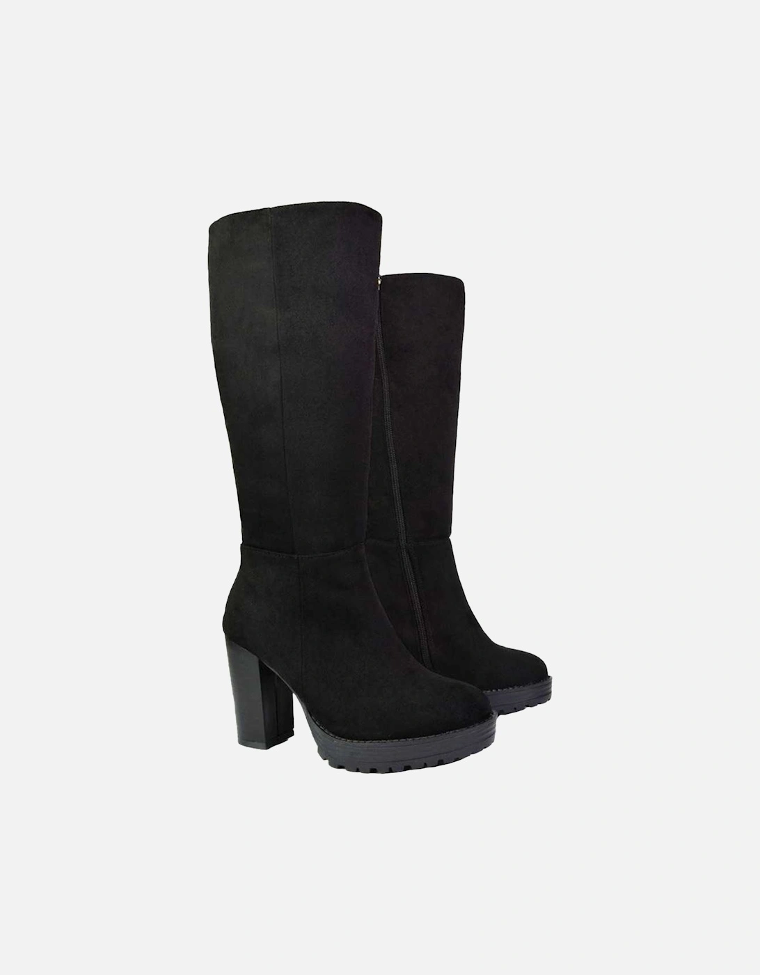 Womens/Ladies Addie Chunky Platform Ankle Boots
