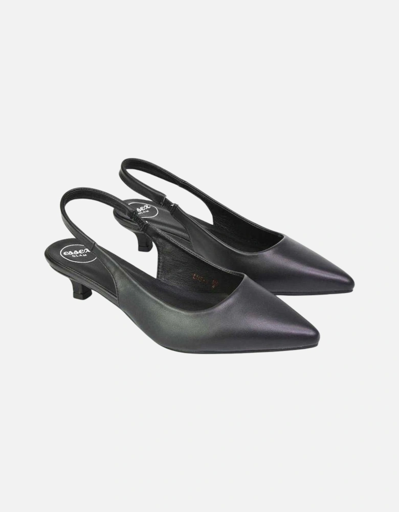 Womens/Ladies Avalone Sling Back Kitten Heel Sandals