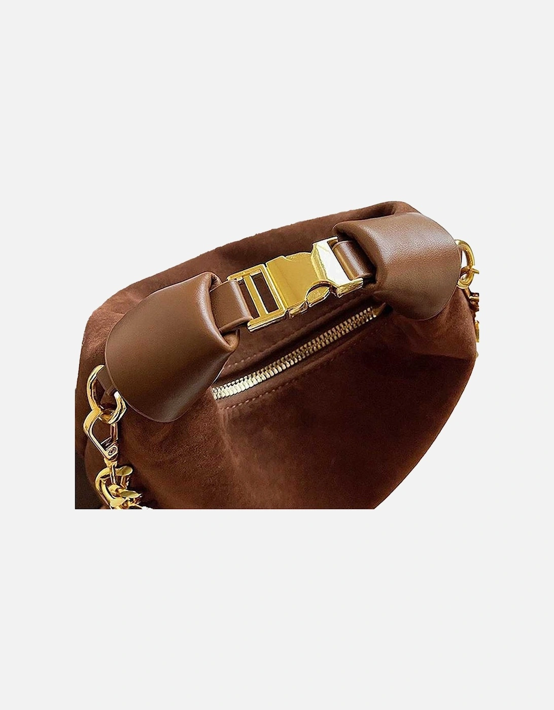 Womens/Ladies Livvy Faux Suede Detachable Chain Handbag