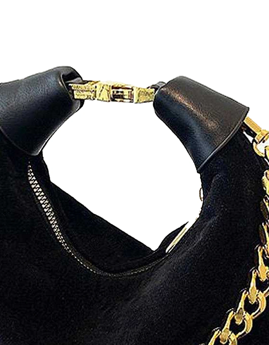 Womens/Ladies Livvy Faux Suede Detachable Chain Handbag