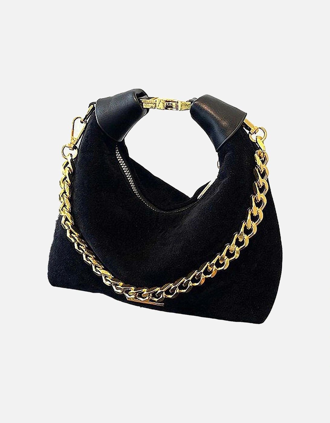 Womens/Ladies Livvy Faux Suede Detachable Chain Handbag, 4 of 3