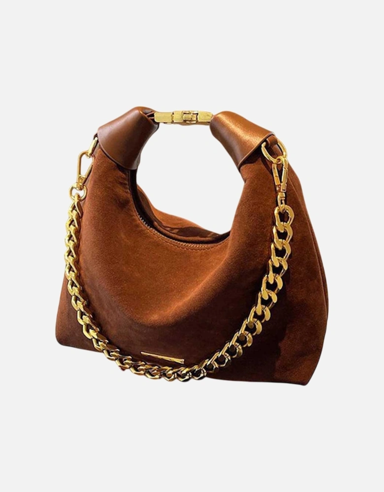 Womens/Ladies Livvy Faux Suede Detachable Chain Handbag