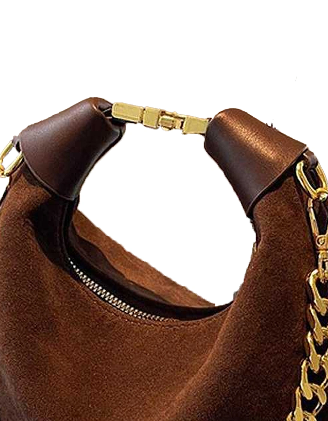 Womens/Ladies Livvy Faux Suede Detachable Chain Handbag