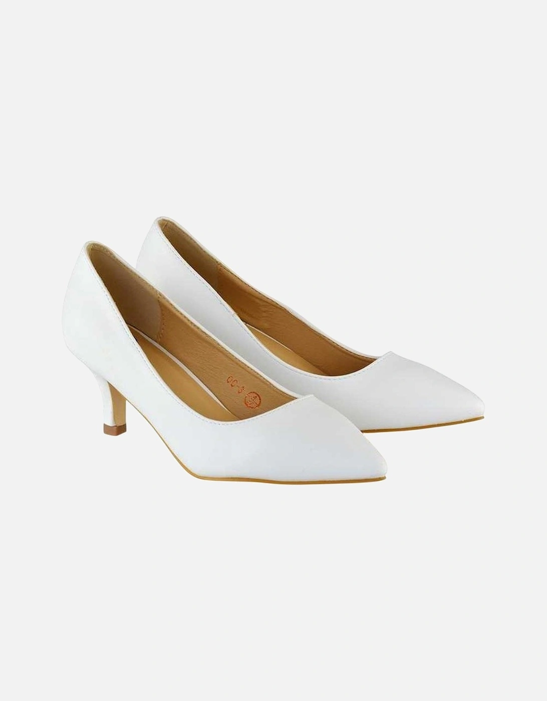 Womens/Ladies Cali Low Kitten Heel Court Shoes, 5 of 4