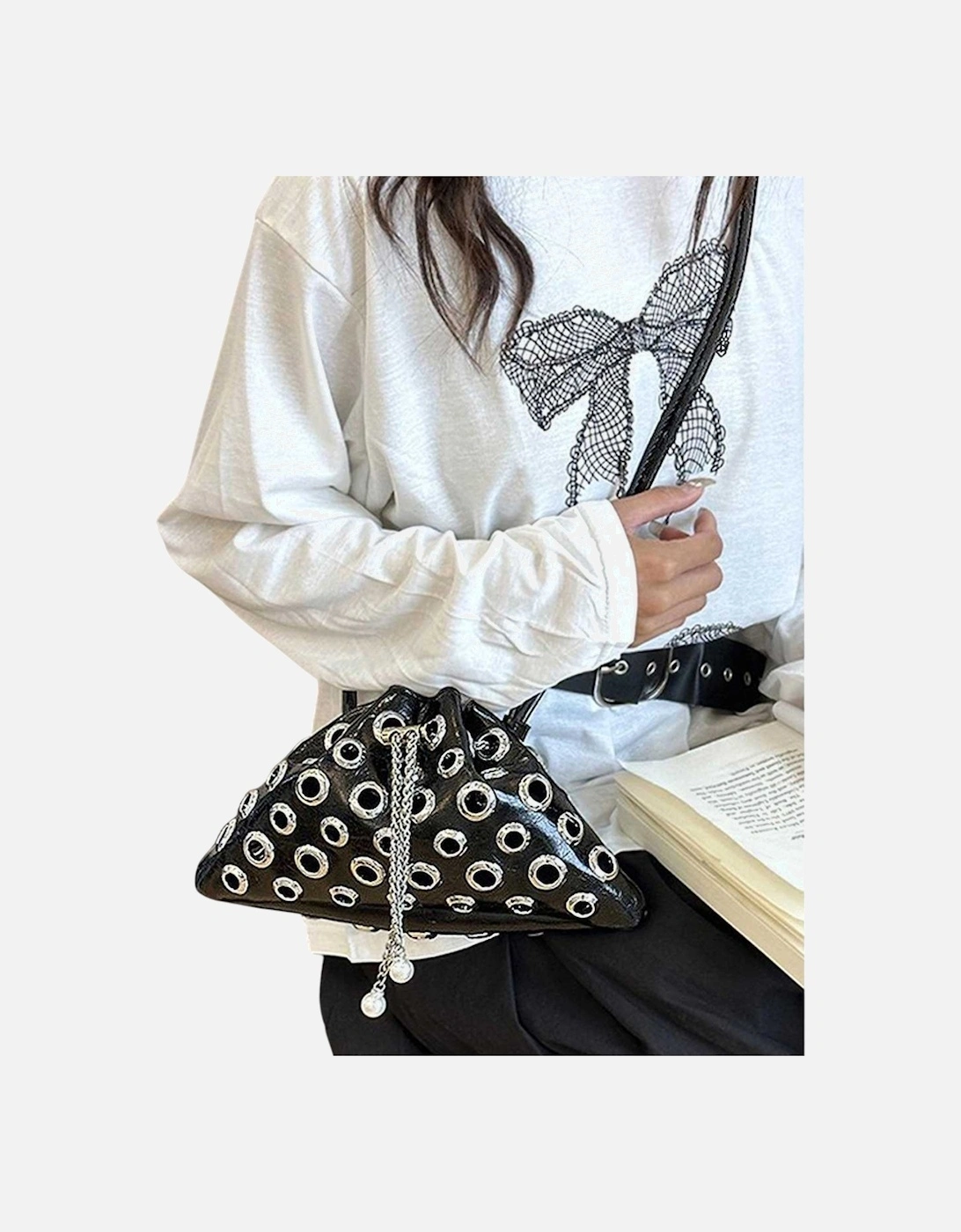 Janieka Eyelets Shoulder Bag