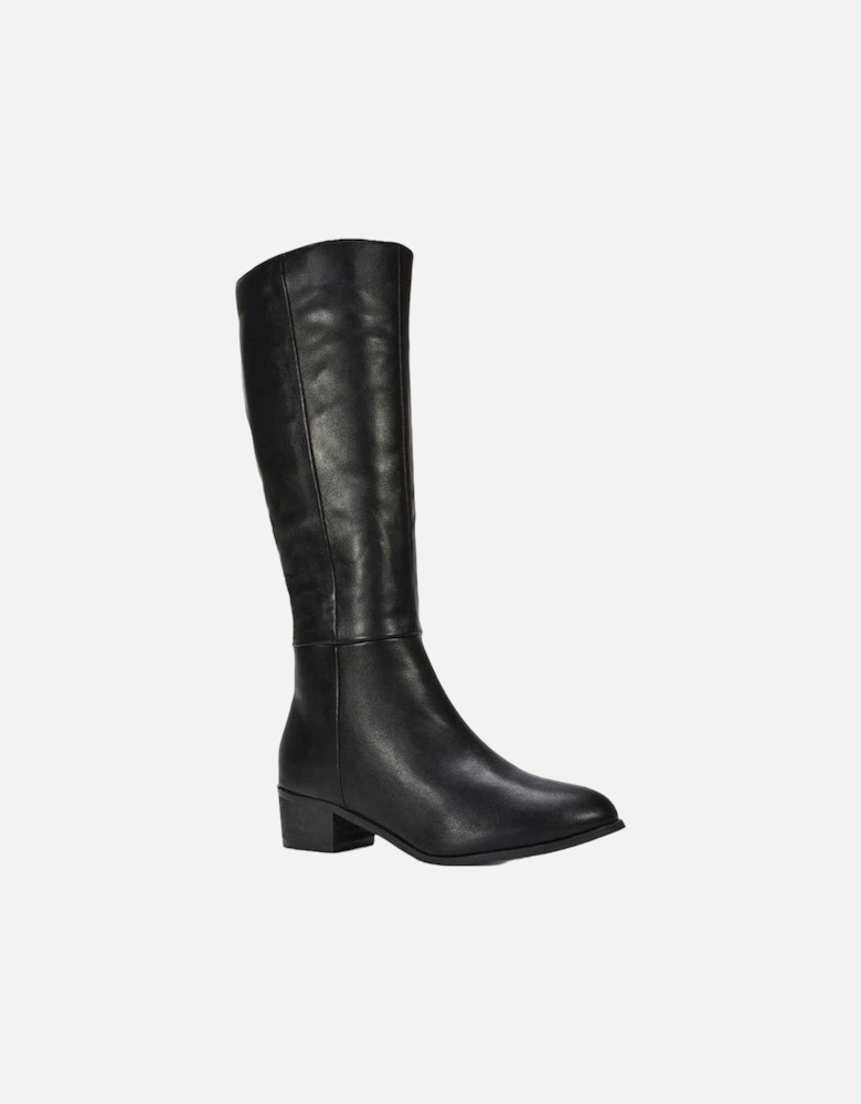 Womens/Ladies Anne Low Block Heel Knee-High Boots
