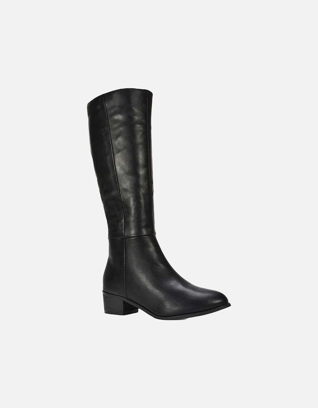 Womens/Ladies Anne Low Block Heel Knee-High Boots, 6 of 5