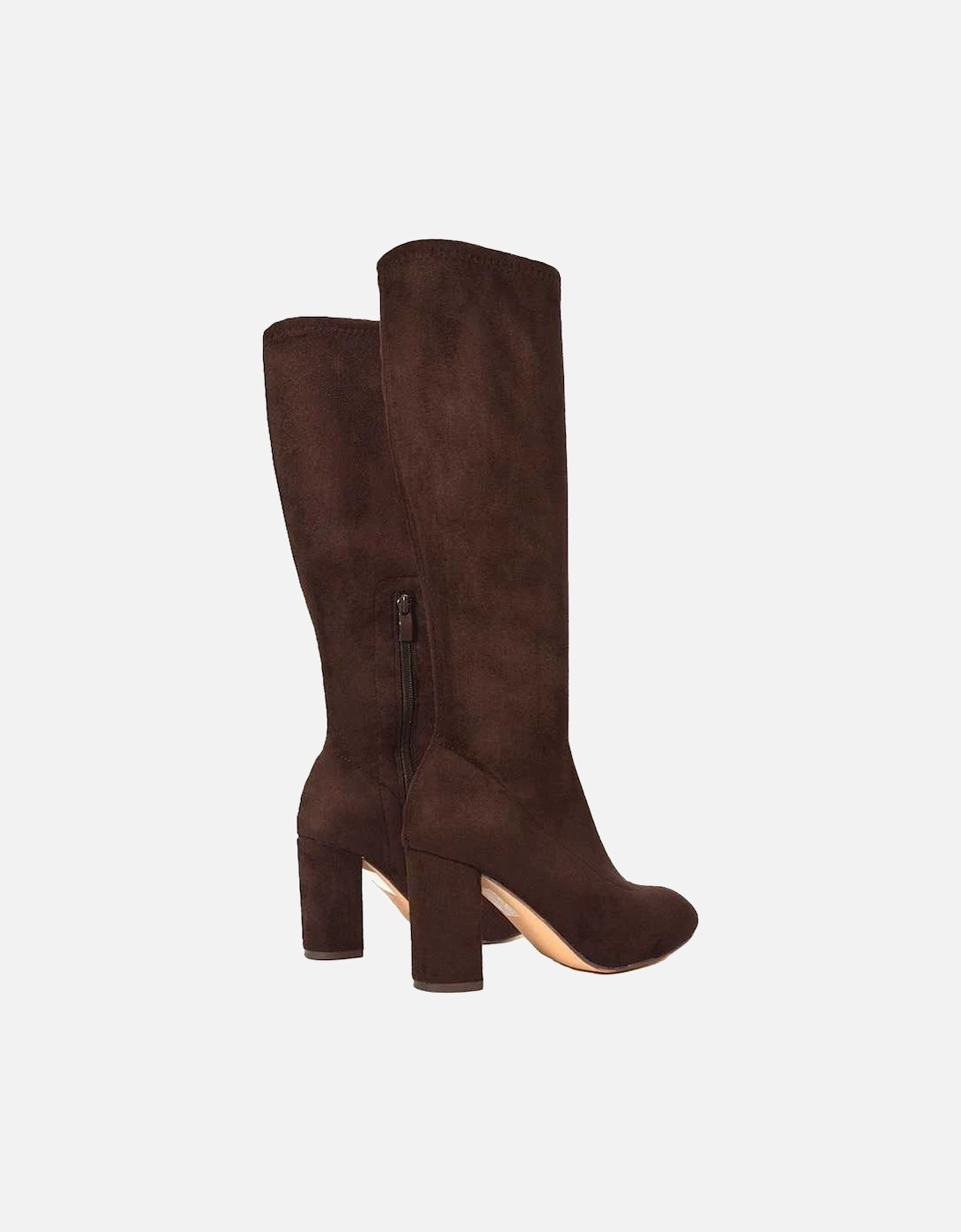 Womens/Ladies Clementine Block Heel Knee-High Boots