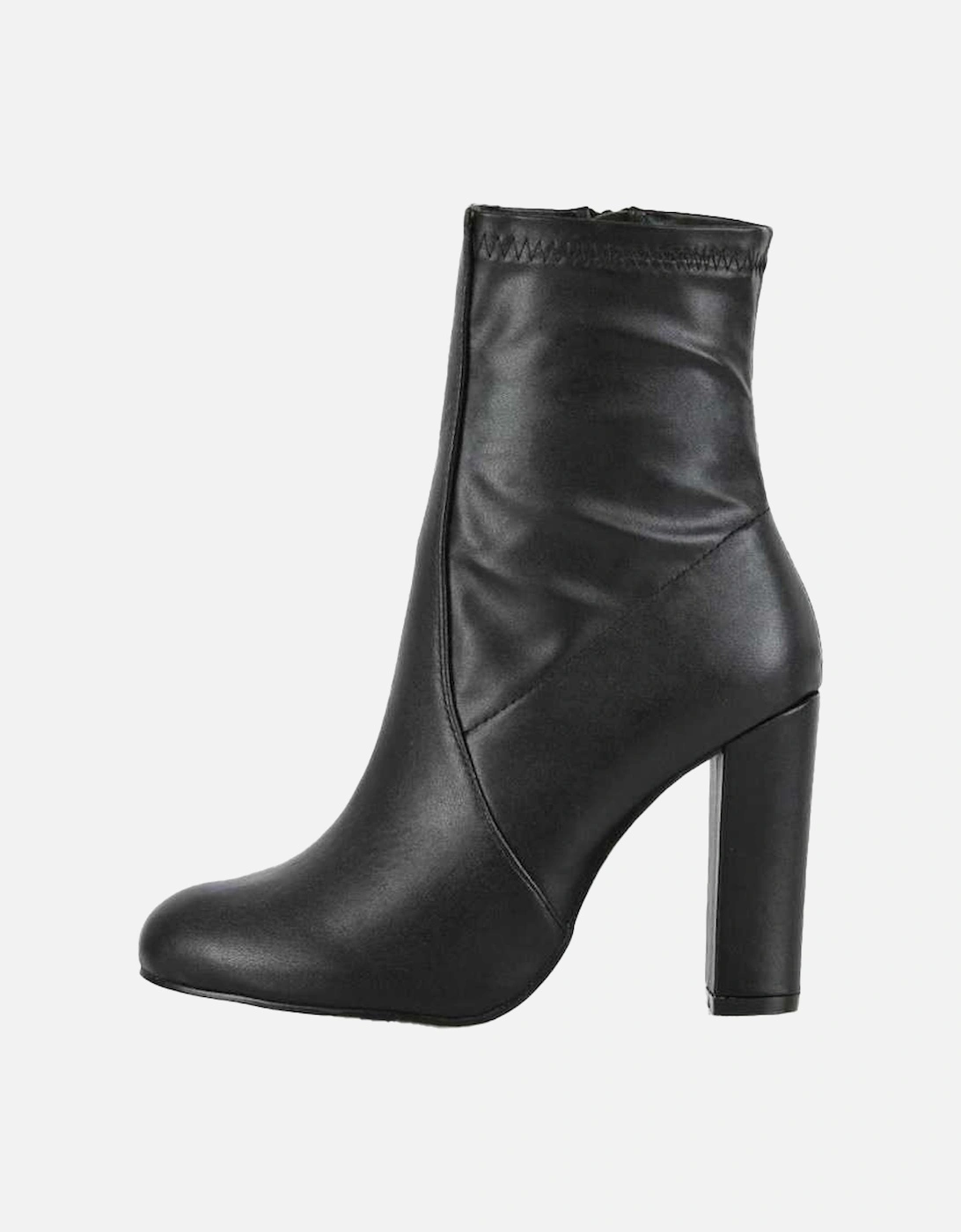 Womens/Ladies Margot Tassel Side Zip High Block Heel Ankle Boots