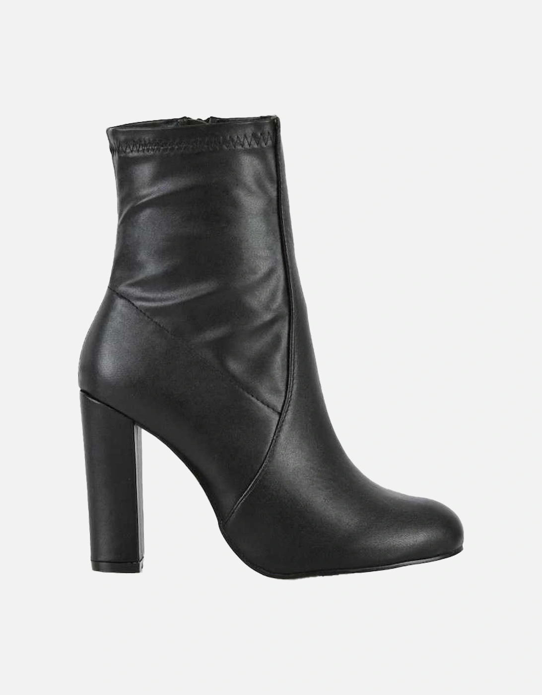 Womens/Ladies Margot Tassel Side Zip High Block Heel Ankle Boots