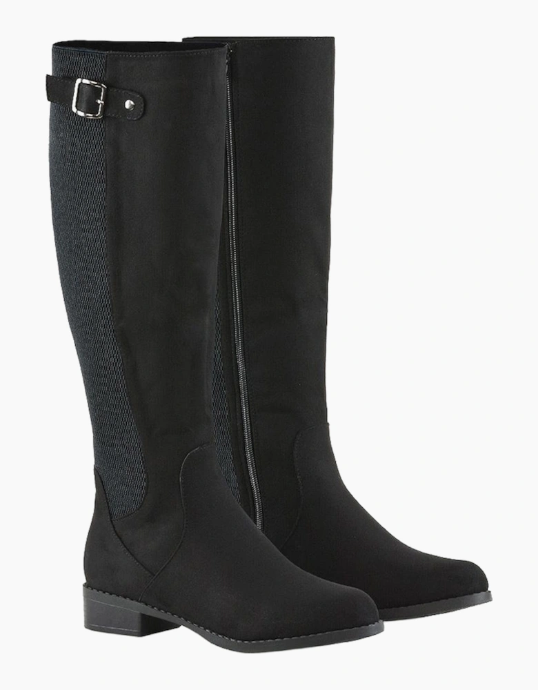 Womens/Ladies Molly Stretch Calf Knee-High Boots