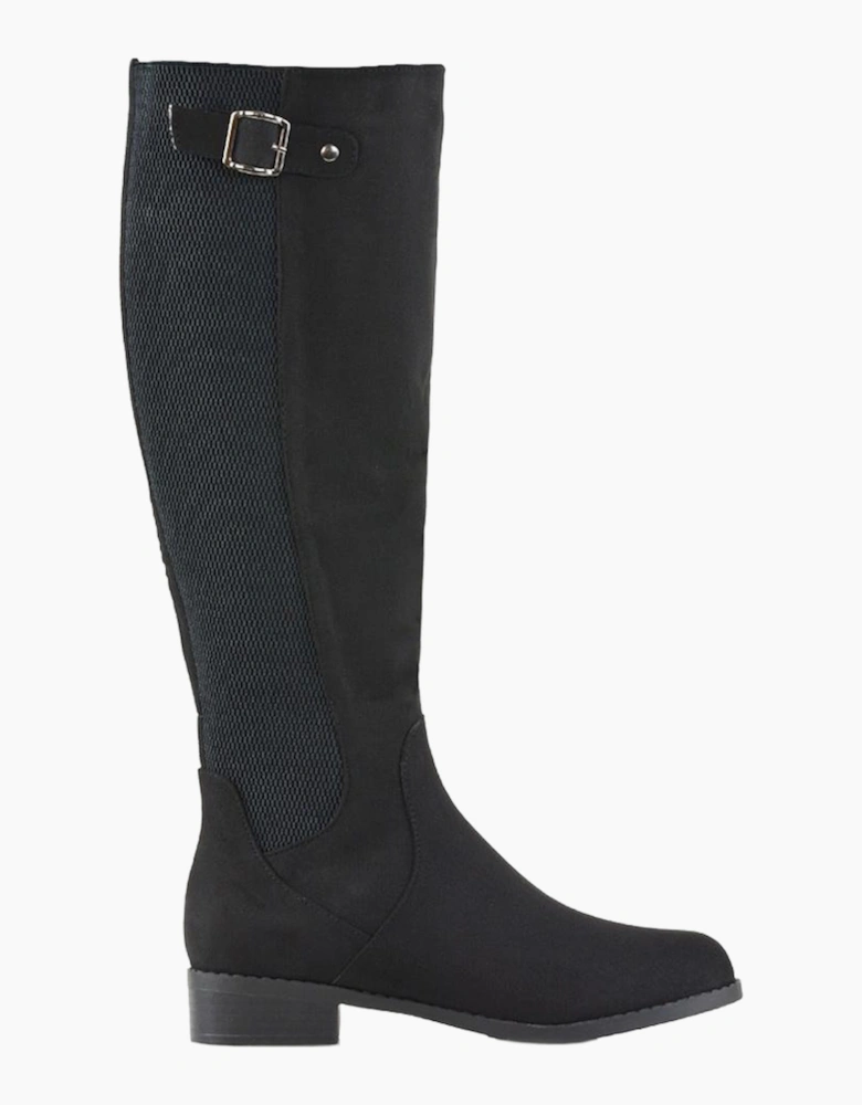 Womens/Ladies Molly Stretch Calf Knee-High Boots