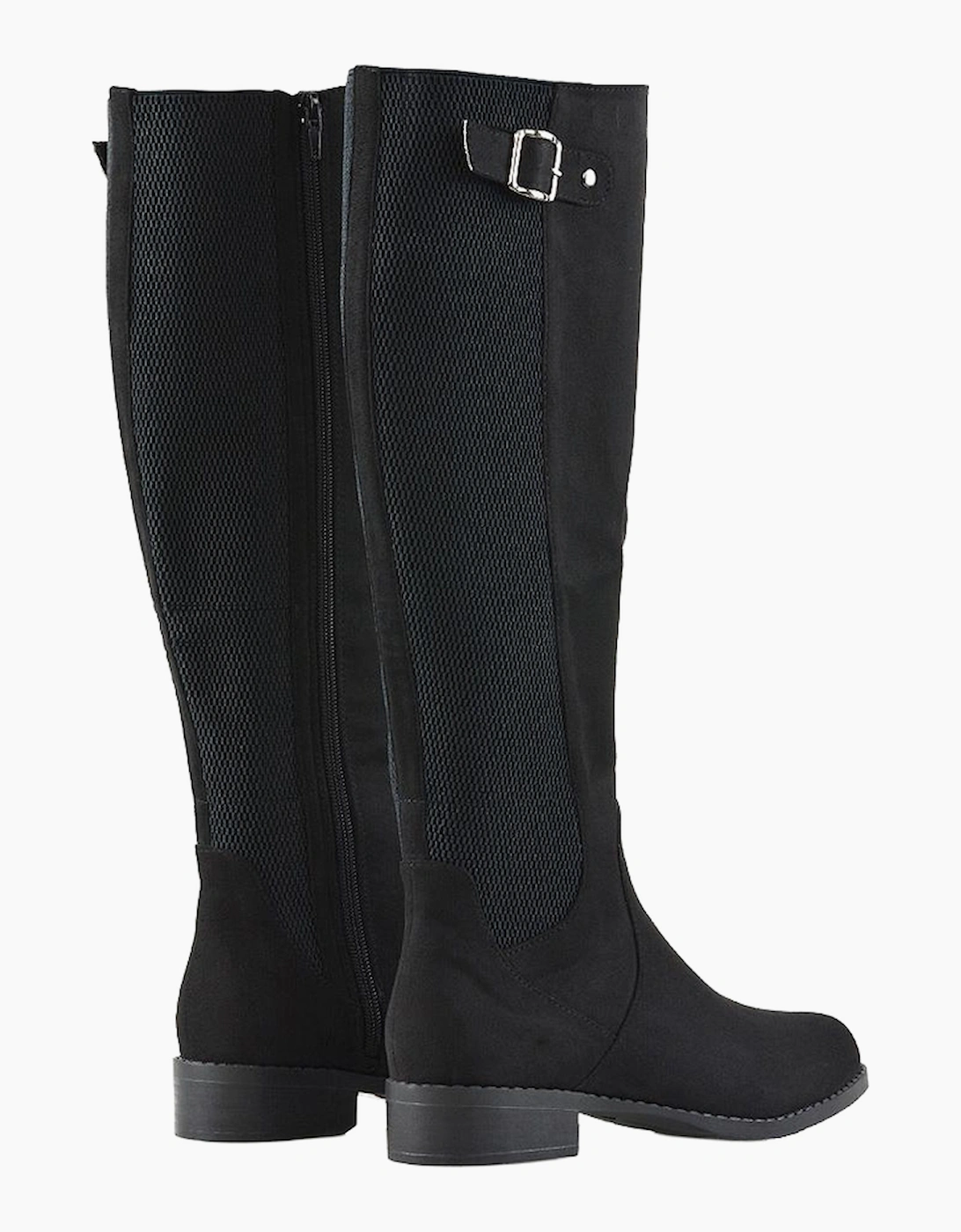 Womens/Ladies Molly Stretch Calf Knee-High Boots