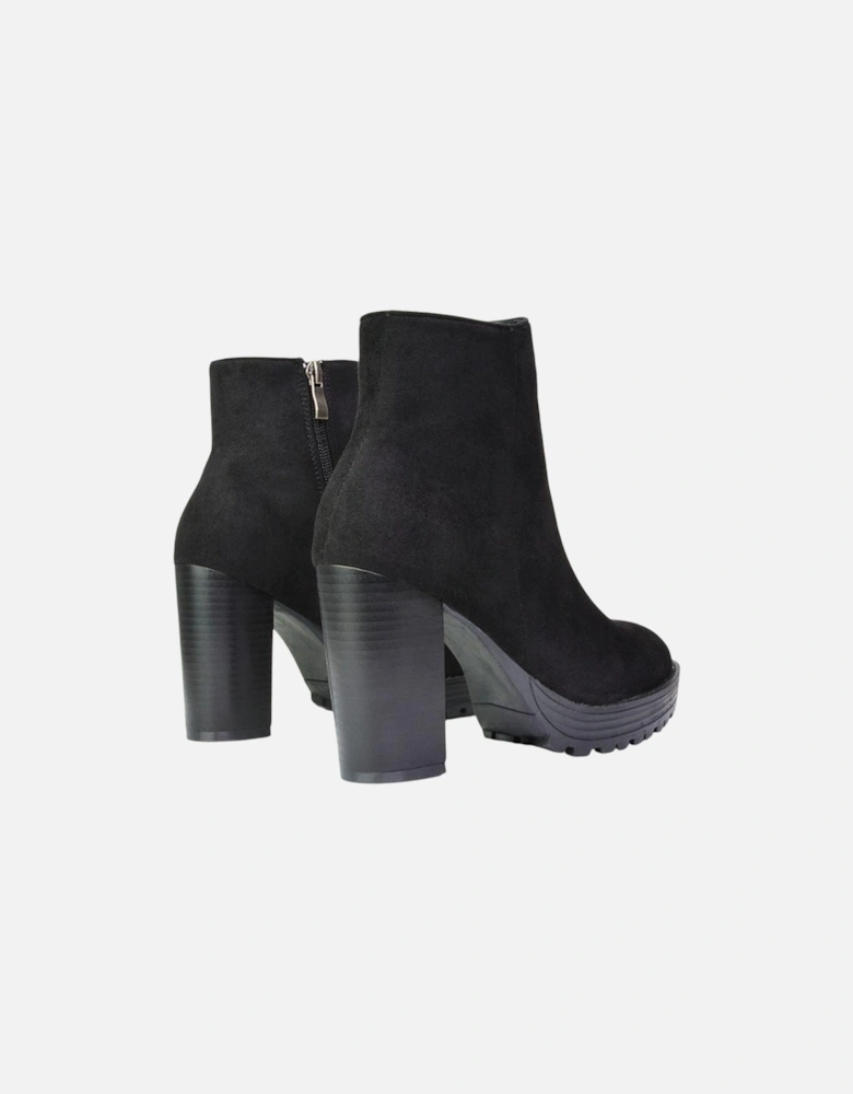 Womens/Ladies Cole Platform Heel Ankle Boots